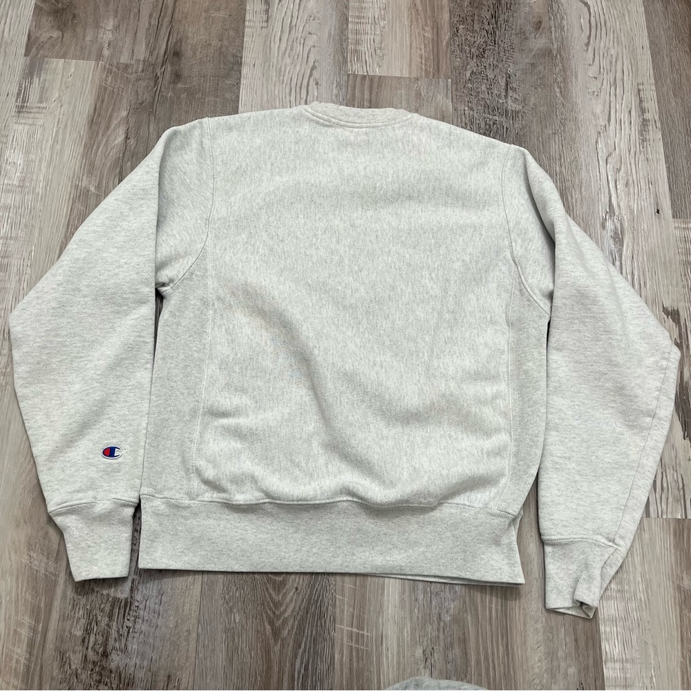 Vtg Champion Reverse Weave Michigan Crewneck Sweatshirt Mens Small Gray - Picture 2 of 6